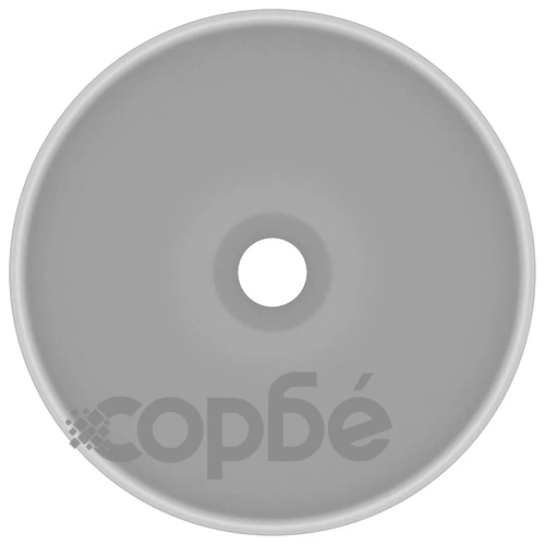 Мивка за баня лукс кръгла светлосив мат 32,5x14 см керамика ➤ топ цена ➤ sorbe.bg