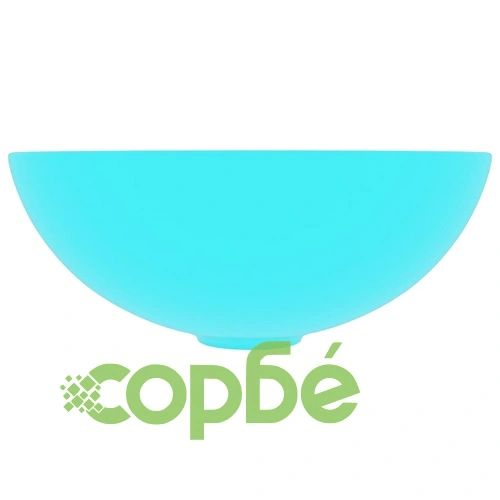 Керамична мивка за баня, светлозелена, кръгла ➤ топ цена ➤ sorbe.bg