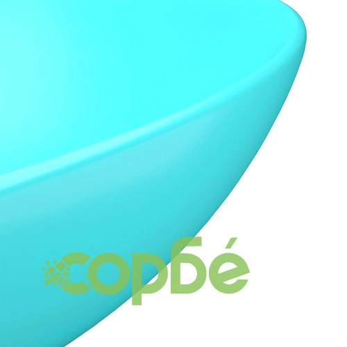 Керамична мивка за баня, светлозелена, кръгла ➤ топ цена ➤ sorbe.bg