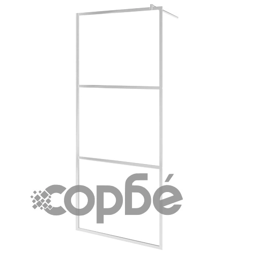 Стена за душ с матирано в средата ESG стъкло, 140x195 см ➤ топ цена ➤ sorbe.bg