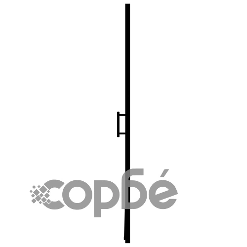 Врата за душ, матирано закалено стъкло, 100x178 см, черна ➤ топ цена ➤ sorbe.bg