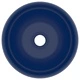 Луксозна кръгла мивка, матово тъмносиня, 40x15 см, керамика