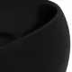 Луксозна кръгла мивка, матово черна, 40x15 см, керамика