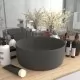 Луксозна кръгла мивка, матово тъмносива, 40x15 см, керамика