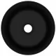 Луксозна кръгла мивка, матово черна, 40x15 см, керамика