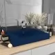 Луксозна мивка с отвор за кран тъмносин мат 60x46 см керамика