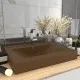 Луксозна мивка с отвор за кран кремав мат 60x46 см керамика