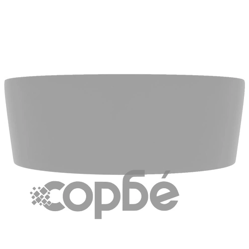 Луксозна мивка с преливник светлосив мат 36x13 см керамика ➤ топ цена ➤ sorbe.bg