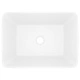 Луксозна мивка, матово бяла, 41x30x12 см, керамика