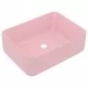 Луксозна мивка, матово розова, 41x30x12 см, керамика