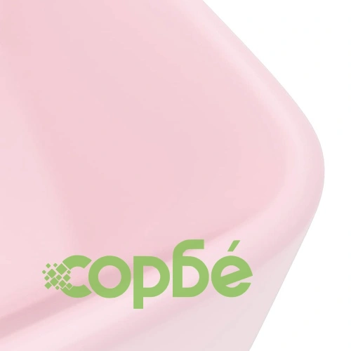 Луксозна мивка, матово розова, 41x30x12 см, керамика ➤ топ цена ➤ sorbe.bg