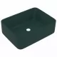 Луксозна мивка, матово тъмнозелена, 41x30x12 см, керамика