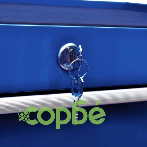 Количка за инструменти с 5 чекмеджета, синя ➤ топ цена ➤ sorbe.bg