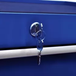 Количка за инструменти със 7 чекмеджета, синя