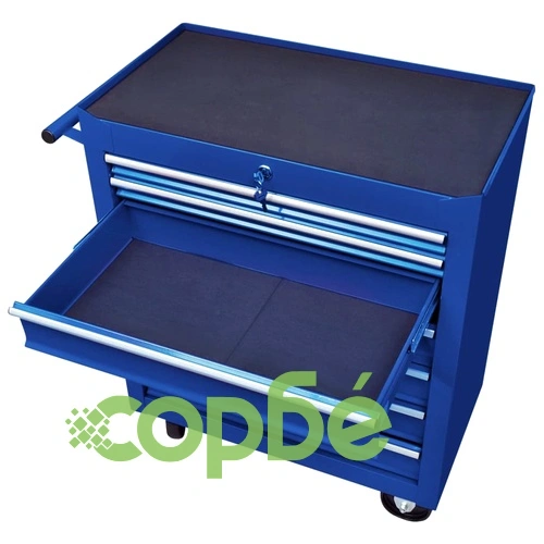 Количка за инструменти със 7 чекмеджета, синя ➤ топ цена ➤ sorbe.bg