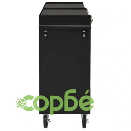 Количка за инструменти с 5 чекмеджета черна 69x33x77 см стомана  ➤ топ цена ➤ sorbe.bg