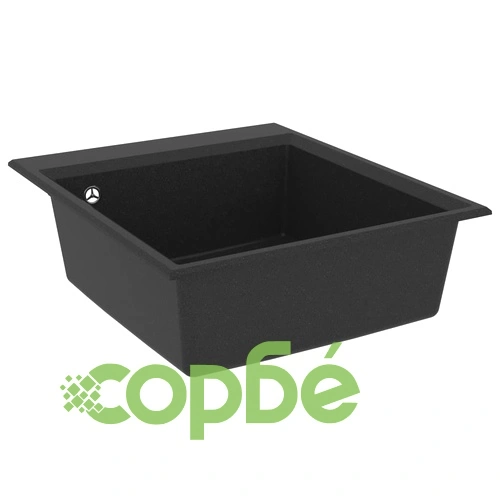 Кухненска мивка с преливник, черна, гранит ➤ топ цена ➤ sorbe.bg