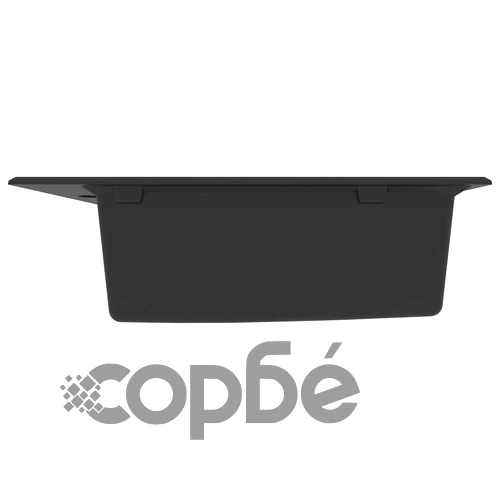 Кухненска мивка с преливник, черна, гранит ➤ топ цена ➤ sorbe.bg