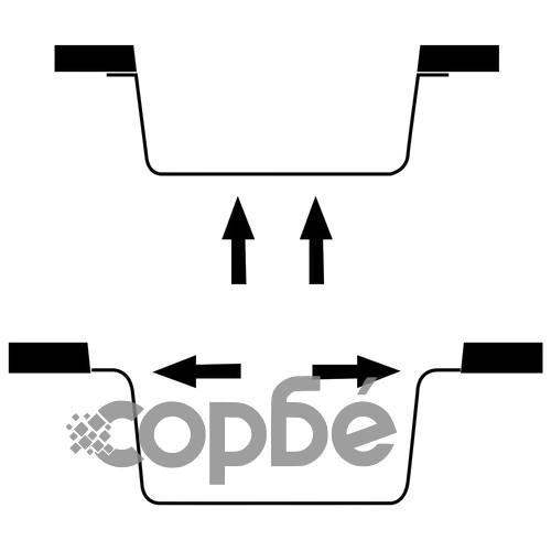 Кухненска мивка с преливник, черна, гранит ➤ топ цена ➤ sorbe.bg