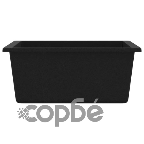 Кухненска мивка с преливник, черна, гранит ➤ топ цена ➤ sorbe.bg