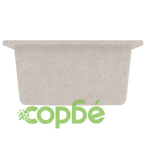 Кухненска мивка с преливник, бежова, гранит ➤ топ цена ➤ sorbe.bg