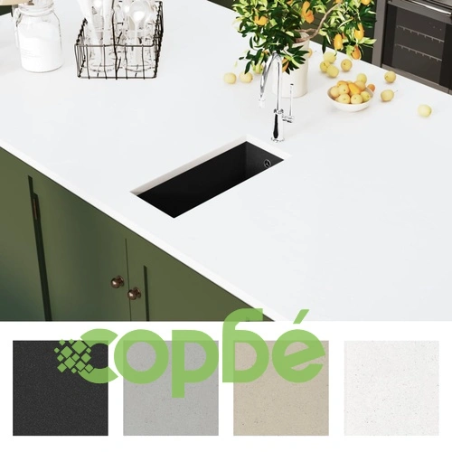 Кухненска мивка с преливник, черна, гранит ➤ топ цена ➤ sorbe.bg