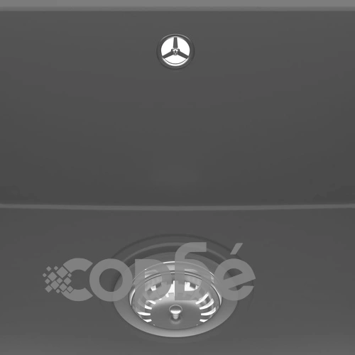 Кухненска мивка с преливник, овал, сива, гранит ➤ топ цена ➤ sorbe.bg