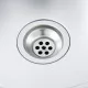 Кухненска мивка с две корита, сребриста, 1200x500x155 мм, инокс