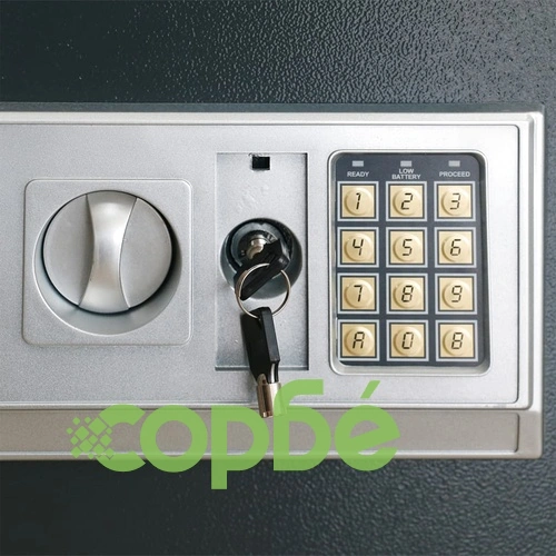 Електронен цифров сейф с рафт 35x31x50 см ➤ топ цена ➤ sorbe.bg