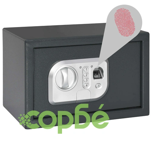 Цифров сейф с пръстов отпечатък, тъмносив, 31x20x20 см ➤ топ цена ➤ sorbe.bg