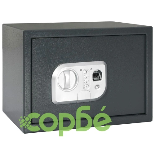 Цифров сейф с пръстов отпечатък, тъмносив, 35x25x25 см ➤ топ цена ➤ sorbe.bg