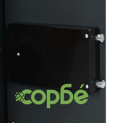 Цифров сейф с пръстов отпечатък, тъмносив, 35x31x50 см ➤ топ цена ➤ sorbe.bg