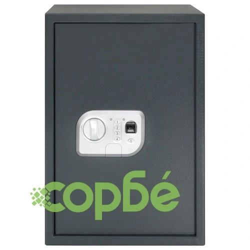 Цифров сейф с пръстов отпечатък, тъмносив, 35x31x50 см ➤ топ цена ➤ sorbe.bg