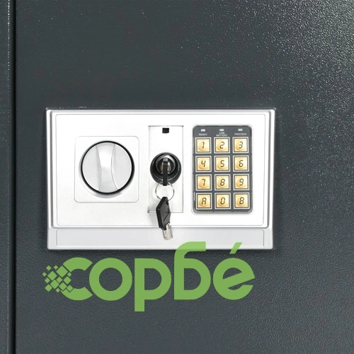 Цифров сейф, тъмносив, 40x35x60 см ➤ топ цена ➤ sorbe.bg