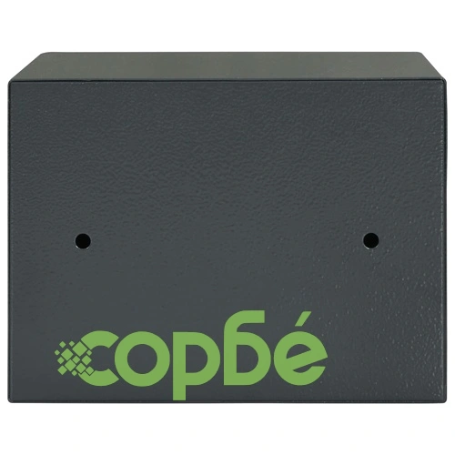 Механичен сейф, тъмносив, 23x17x17 см, стомана  ➤ топ цена ➤ sorbe.bg