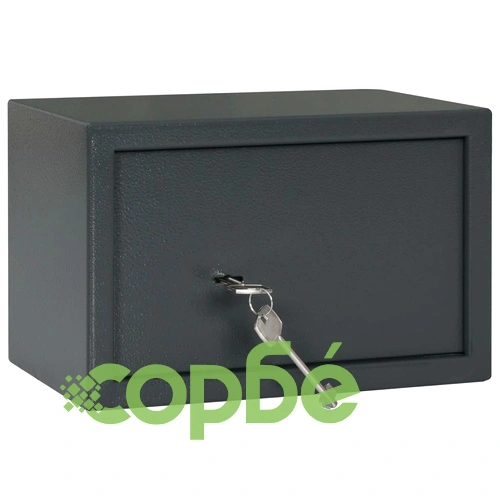 Механичен сейф, тъмносив, 31x20x20 см, стомана  ➤ топ цена ➤ sorbe.bg