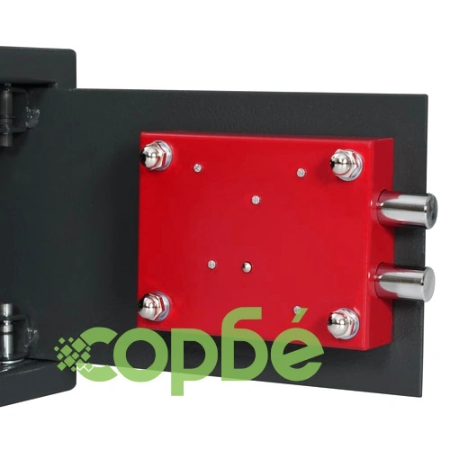 Механичен сейф, тъмносив, 31x20x20 см, стомана  ➤ топ цена ➤ sorbe.bg