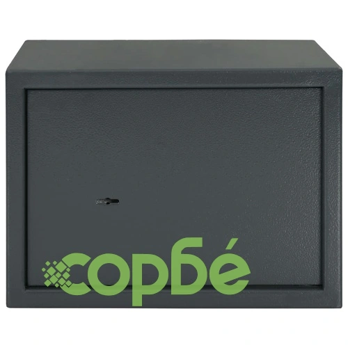 Механичен сейф, тъмносив, 35x25x25 см, стомана  ➤ топ цена ➤ sorbe.bg