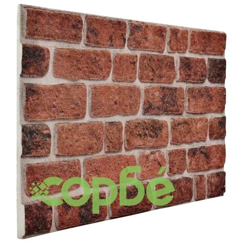 3D стенни панели с дизайн на тъмнокафяви тухли 10 бр EPS ➤ топ цена ➤ sorbe.bg