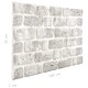 3D стенни панели, тухлен дизайн, светлосиви, 10 бр, EPS