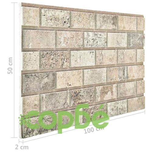 3D стенни панели, тухлен дизайн, пясъчни, 10 бр, EPS ➤ топ цена ➤ sorbe.bg