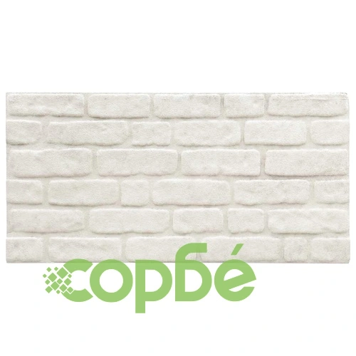 3D стенни панели, тухлен дизайн, бели, 10 бр, EPS ➤ топ цена ➤ sorbe.bg