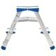 Алуминиева двойна сгъваема стълба, 2 стъпала, 44 см