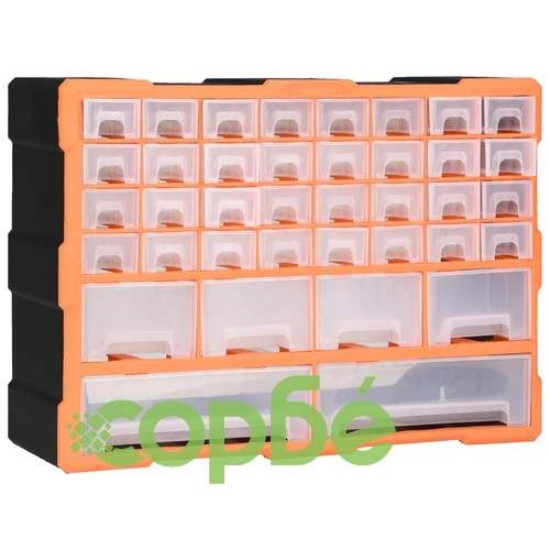 Шкаф органайзер с 38 чекмеджета, 52x16x37,5 см ➤ топ цена ➤ sorbe.bg