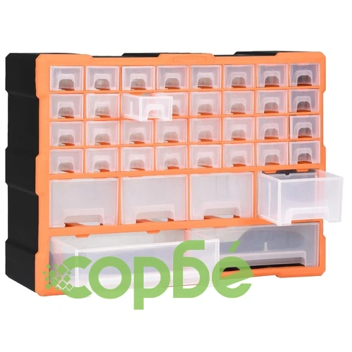 Шкаф органайзер с 38 чекмеджета, 52x16x37,5 см ➤ топ цена ➤ sorbe.bg