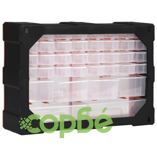 Шкаф органайзер с 38 чекмеджета, 52x16x37,5 см ➤ топ цена ➤ sorbe.bg