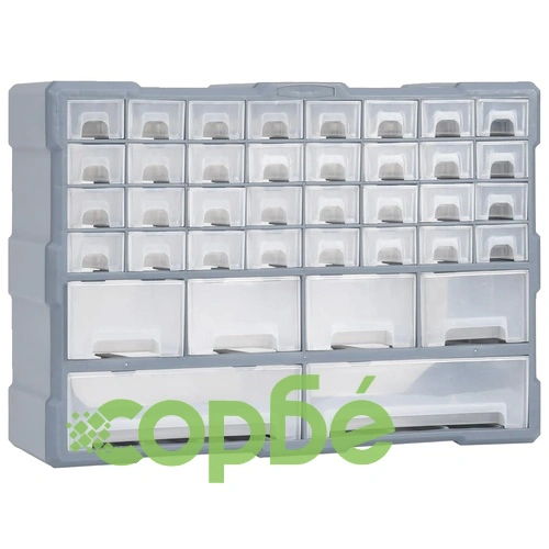 Шкаф органайзер с 38 чекмеджета, 52x16x37,5 см ➤ топ цена ➤ sorbe.bg