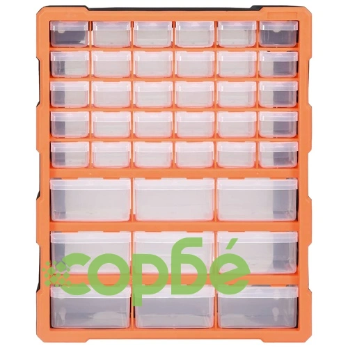 Шкаф органайзер с 39 чекмеджета, 38x16x47 см ➤ топ цена ➤ sorbe.bg