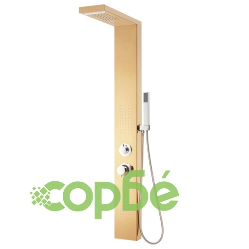 Душ панел система, неръждаема стомана 201, златиста ➤ топ цена ➤ sorbe.bg