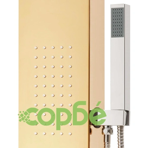 Душ панел система, неръждаема стомана 201, златиста ➤ топ цена ➤ sorbe.bg
